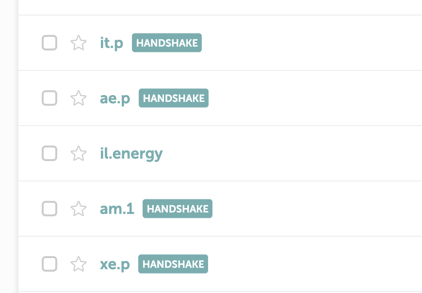 There are four 2Ls Handshake domains in auction at the @Namecheap  Marketplace 👀