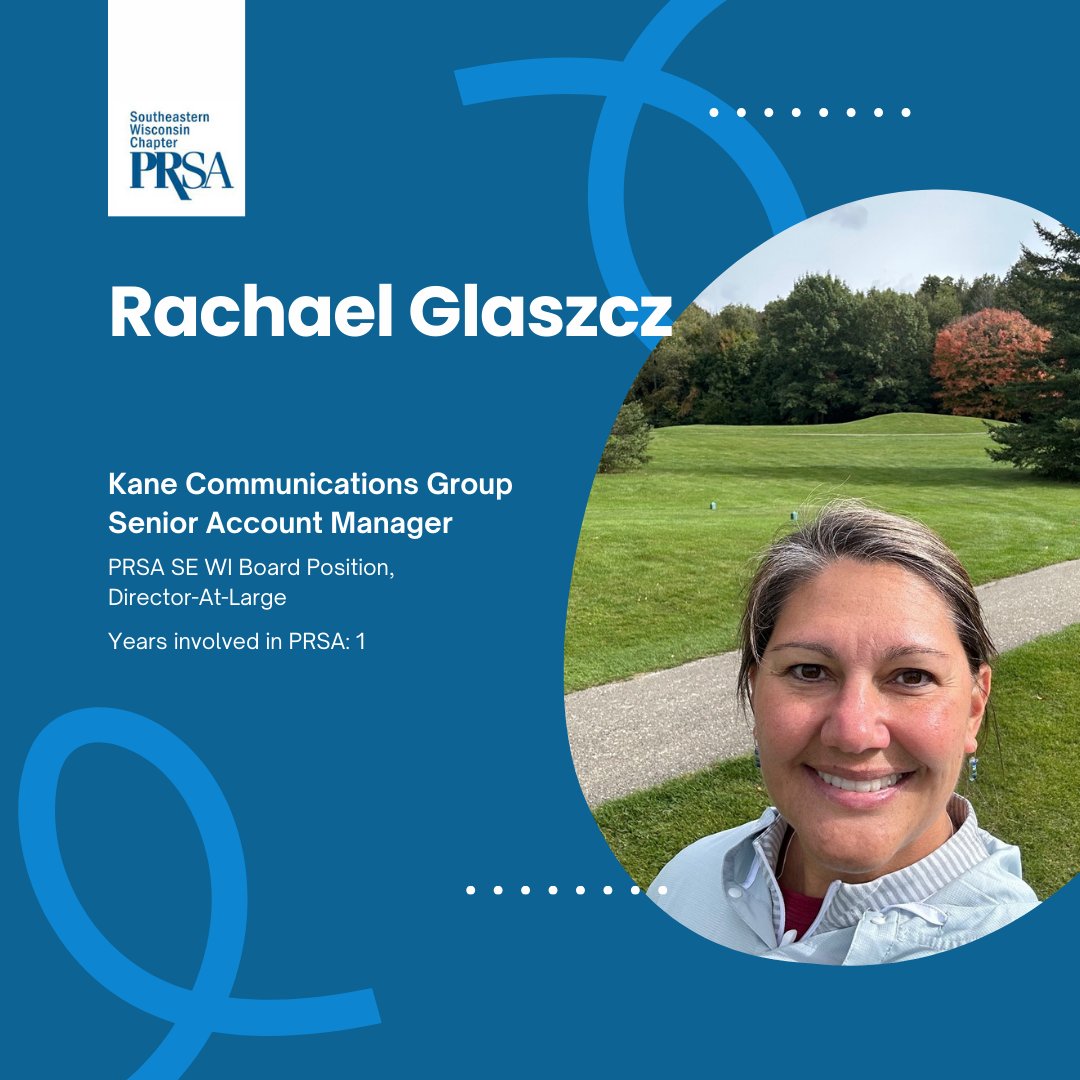 Board Member Spotlight: Rachael Glaszcz 📸
<a href="/RachaelsMusings/">Rachael</a> is a Senior Account Manager at Kane Communications Group. Rachael’s most memorable PRSA of SE WI event she’s attended:
“The Meet the Media Event – I loved seeing former TV News colleagues and meeting new media!”