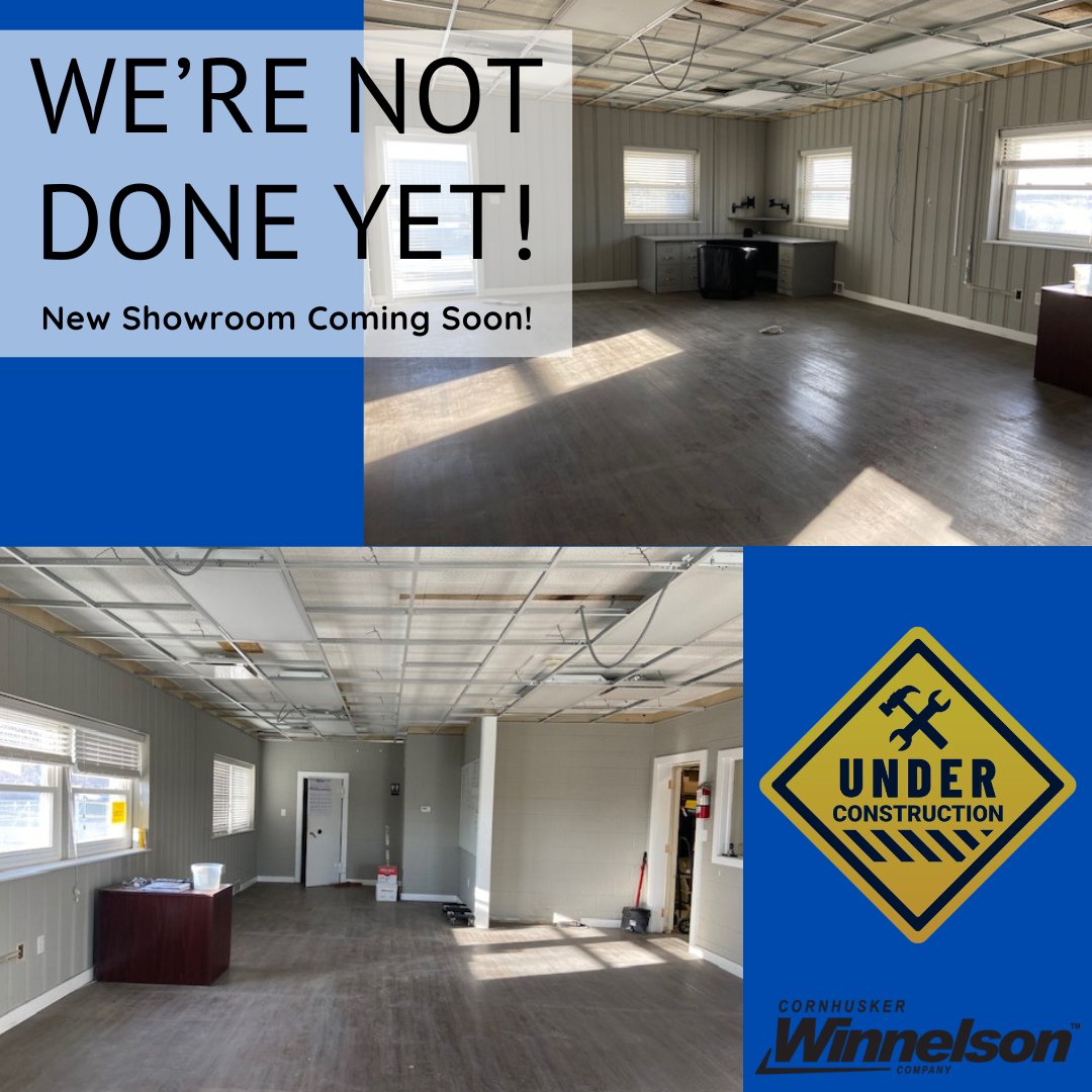 We're excited to announce that we have begun work on our new showroom area. Stay tuned for progress and updates!

#remodel 
#CornhuskerWinnelson 
#Winsupply