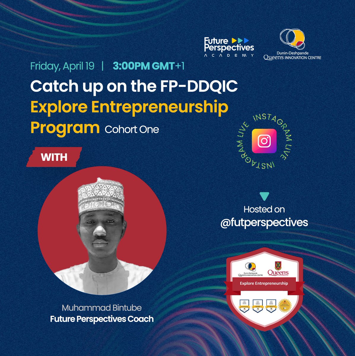 Meet our guest @muhammadbintube who has coached #itet Fellows through the Explore Entrepreneurship course. Learn about his experience.

Don't miss out. Make sure you join us live and ask your questions! 

Date: Friday, April 19, 2024
Time: 3:00pm

See you there!