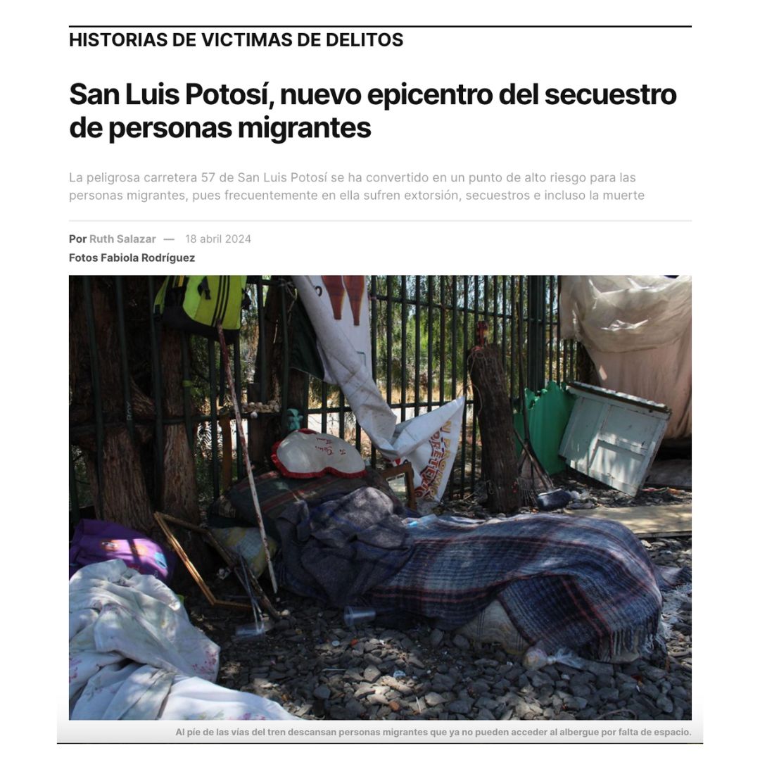 En promedio, 19 personas migrantes son secuestradas al día en México. San Luis Potosí ha sido el testigo de secuestros masivos de migrantes que evidencian la falta de control de las autoridades potosinas y federales en la zona, escribe ✍️@RuthSalazarO bajolabota.com/san-luis-potos…