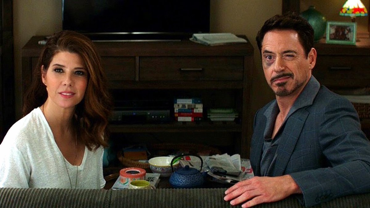 Robert Downey Jr. & Marisa Tomei in #OnlyYou #CHAPLIN & #CaptainAmericaCivilWar