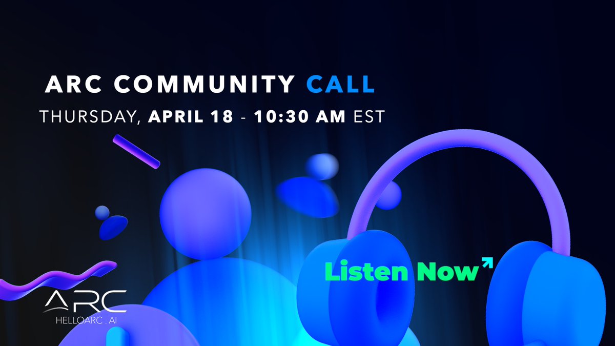 ARCreactorAI's tweet photo. Catch up on the latest $ARC roadmap updates, #Web3 insights, and #AI discussions from our recent Community Call #AMA with our awesome Community Manager Ryan Kowalczyk, @KowalczykRyan, and the #ARC team!

🔊 Listen to the replay now↓ https://t.co/TNAovLDKaI