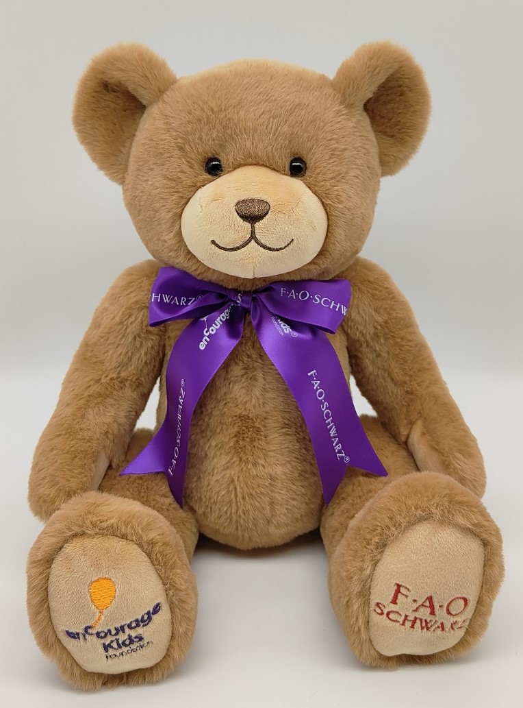 .<a href="/FAOSchwarz/">FAO Schwarz</a>'s new TEDDY is available at the iconic store and FAO.com. A portion of the proceeds will go to the enCourage Kids Foundation. Or, if you would like to send a bear directly to a child in need, please visit:  encourage-kids.org/send-a-bear/
<a href="/encourage_kids/">enCourage Kids</a>