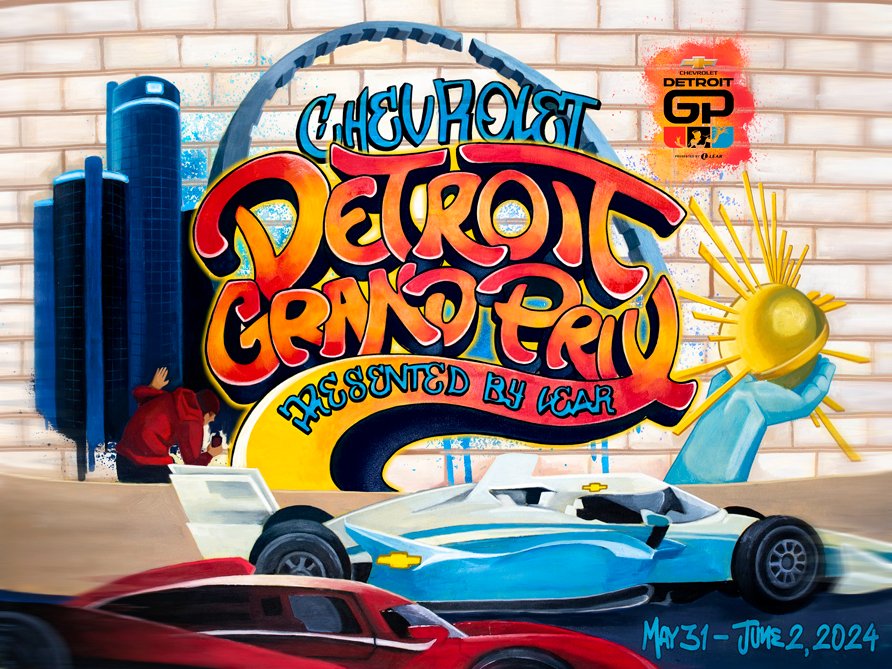 CCS student wins the official poster competition for 2024 Chevrolet Detroit Grand. more on tellusdetroit.com @detroitgp