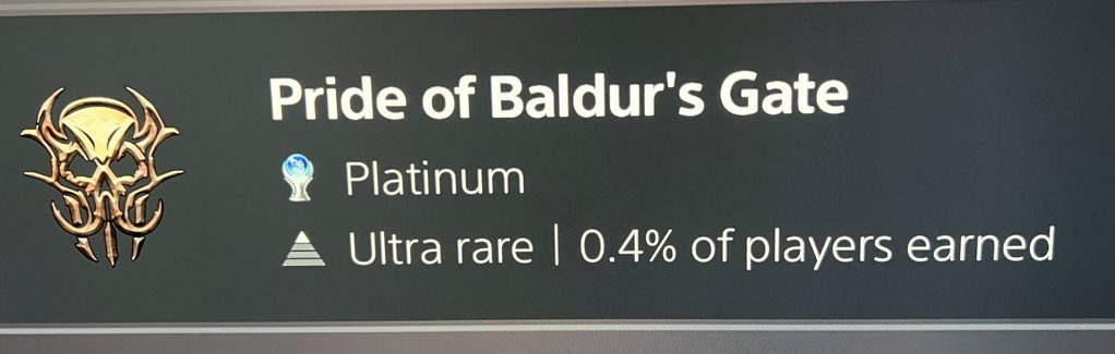 My way of “touching the grass” during crypto high vol times. This platinum took a while to complete @baldursgate3