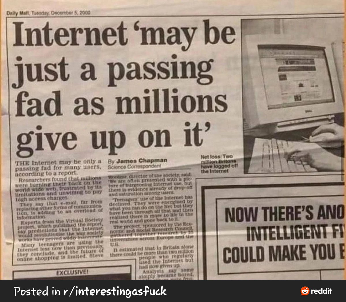 Internet just a passing fad #TechGoesWild #TSTTPD #الهلال_العين #deprem #jjk257