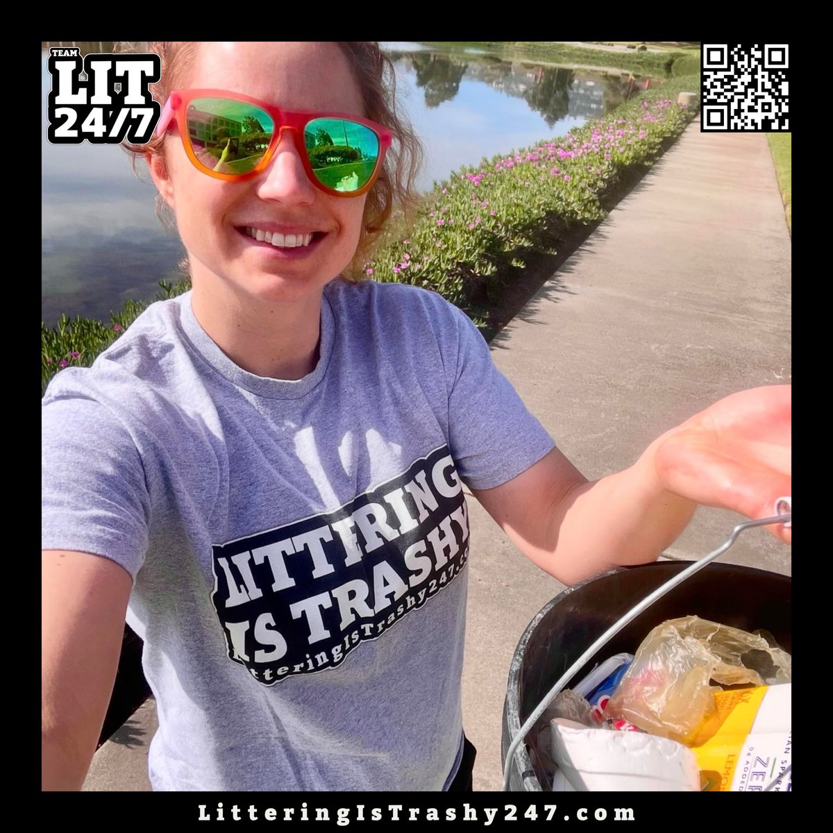 A walk is always a perfect time to clean up litter!
🪷🌼🪣🚯

#LitteringIsTrashy
#TeamLIT247
#KeepingActive
#LitterCleanup 
#MentalHealth
#PlasticWaste
#StopLittering
#LitterPicking
#Community
#Littering
#Litter