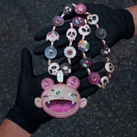 Takashi Murakami designed Necklace for Kid Cudi