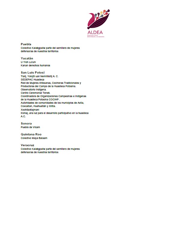 📢📢📢📝 Comunicado - ALDEA: No a otra legislatura y sexenio de incumplimiento con los derechos de los pueblos originarios; urgente aprobar iniciativa de reforma constitucional indígena en este periodo de sesiones de @Mx_Diputados