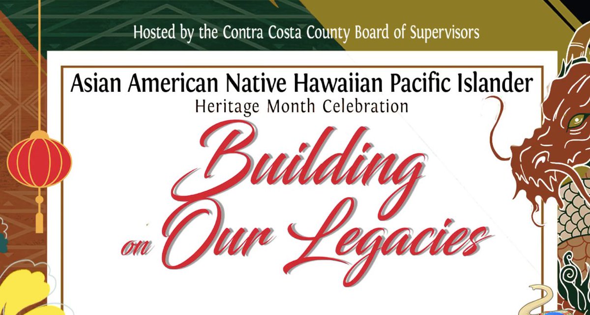 Join us May 14, 9:30 am, at Board chambers to honor & recognize the rich heritage of our AANHPI neighbors w/ live performances, lion dancing, & light refreshments! .@ContraCostaEHSD bit.ly/4ccbaLq #AANHPI #CCCEvents #CoCoAANHPI @ContraCostaEHSD @CCCounty @roberthrogers1