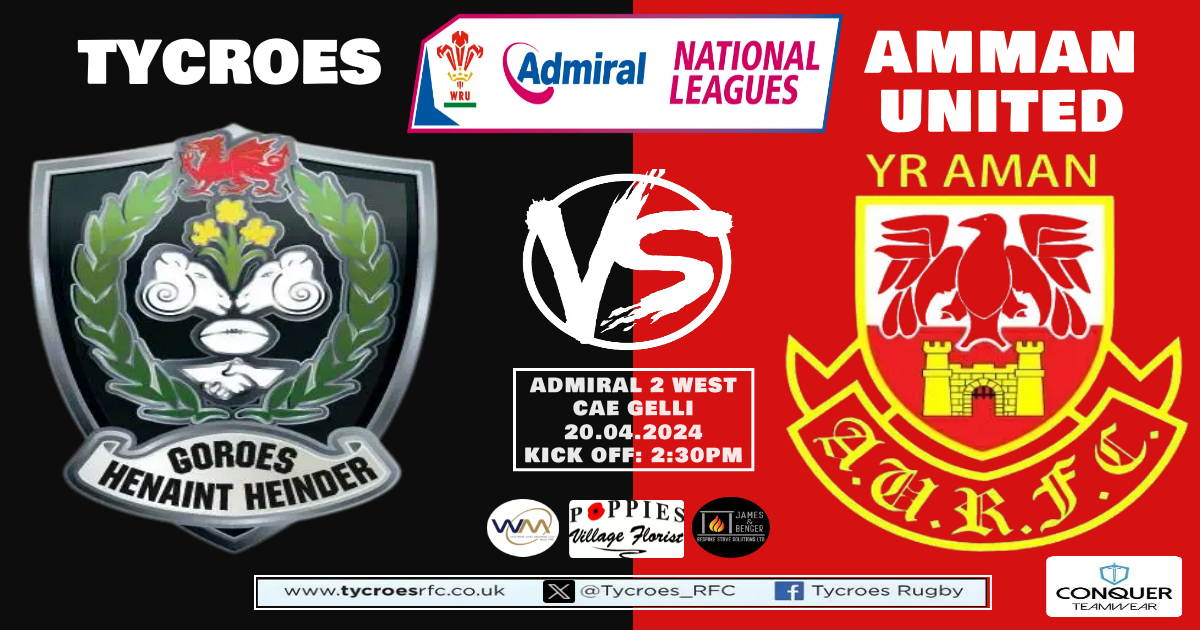 We welcome Amman United in Admiral National Two West tomorrow afternoon (Kick-Off 2:30pm) Our last home game of the season 🏡 🆚 Amman United 🏆 Admiral League 2 West 📅 Saturday 20th April ⏰ KO 2:30pm 🎟️ Admission £4