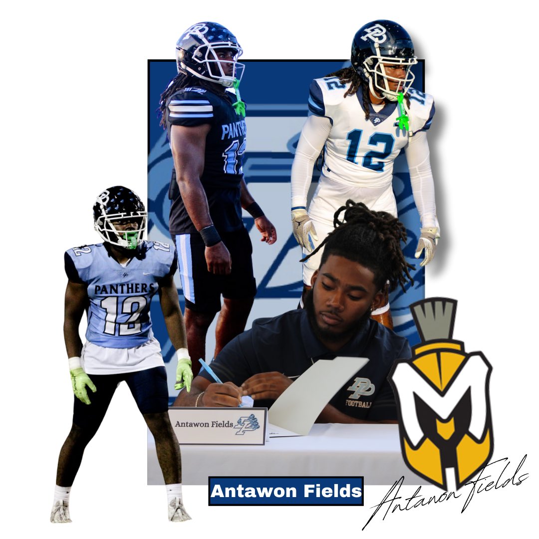 ✍️SIGNED‼️✍️ Congratulations to @AntawonFieldsJr on his signing with @MU_SpartanFB ‼️Now go and be great‼️ #AwwDP #Whosnext