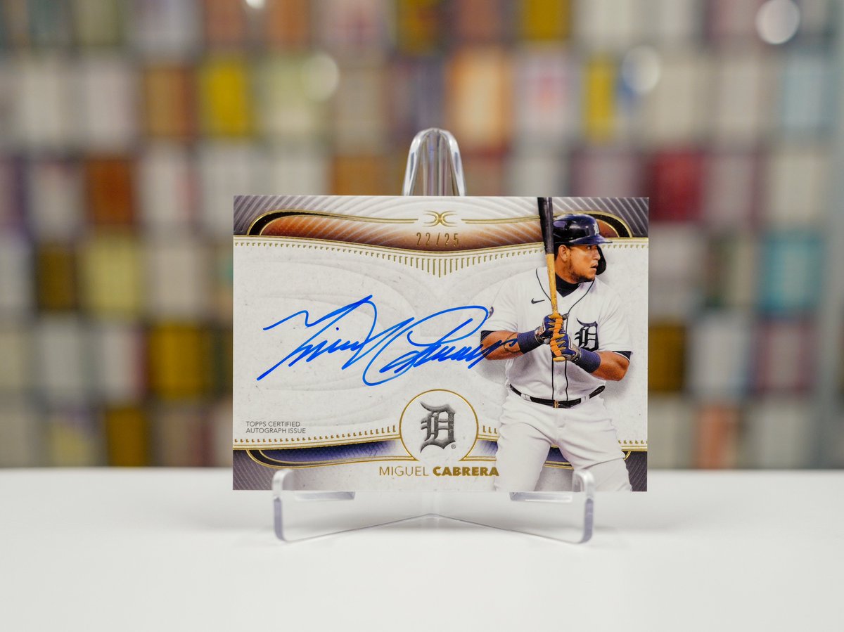 Happy birthday to a legend of the sport, Miguel Cabrera! 🎉 Like and repost for a chance to win an autographed Miggy card.