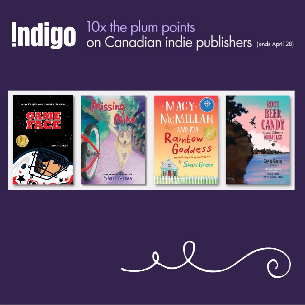I have books with two wonderful Canadian indie publishers included in @indigo's Plum Points promotion. 🇨🇦📚 So... (incoming SSP 😉) it's a great time to pick up a copy of GAME FACE! 🏒💛📚 And hey, pre-orders are open for the gorgeous new paperback of MISSING MIKE.🐾🔥❤️