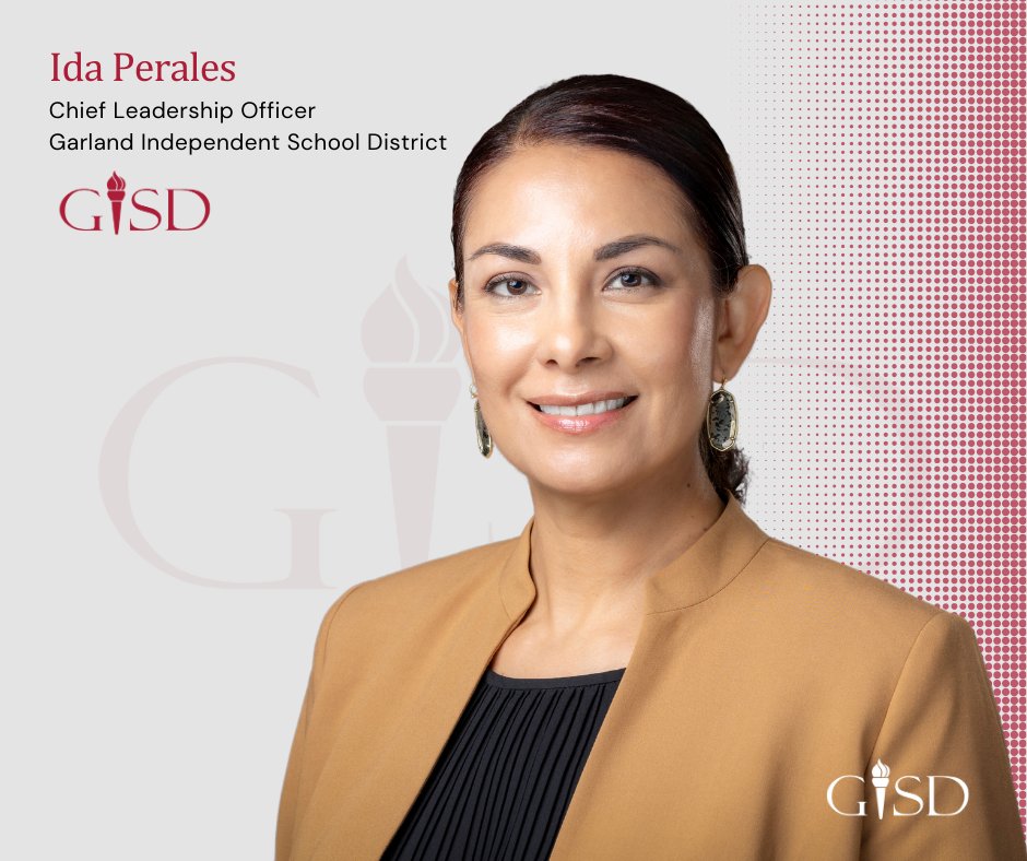 GISD family, let's congratulate Dr. Ida Perales on her appointment as Chief Leadership Officer in in our district! 🎉 Dr. Perales has been an integral part of Garland ISD for five years and brings a wealth of experience in education. #TheGISDEffect
