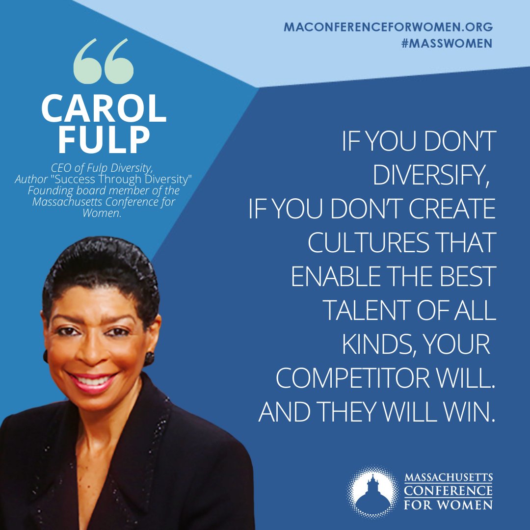 This is your reminder: diverse workforces drive innovation and growth. Carol Fulp shares insights on advancing diversity in this fantastic interview: bit.ly/3YI2ndY 📚 Get Carol's 'Success Through Diversity': bit.ly/3QDOiw1