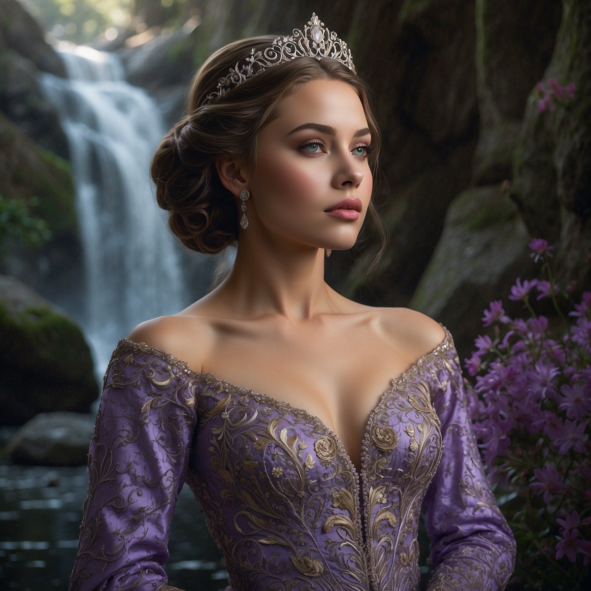 Princess, pretty in purple #leonardoai