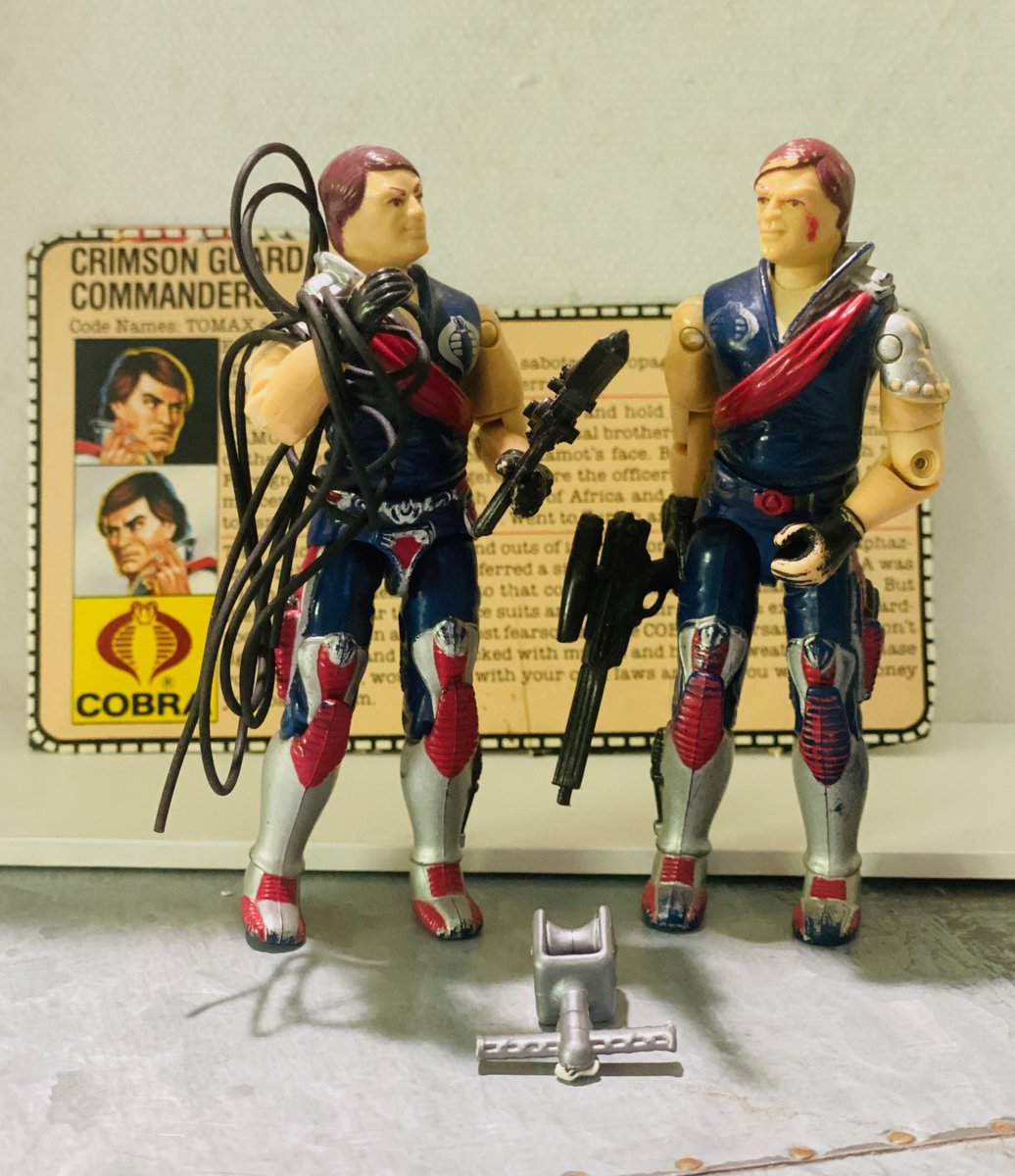 1985 Tomax & Xamot Crimson Guard Commanders file card now in the collection. 

#YoJoe #GIJoe #GIJoeNation #ToyCollector #GIJoePhotography #Nostalgia #ARAH #Cobra #GIJoeFigures #ActionFigure #80sToys #Collectibles #ToyPhotography #VintageToys