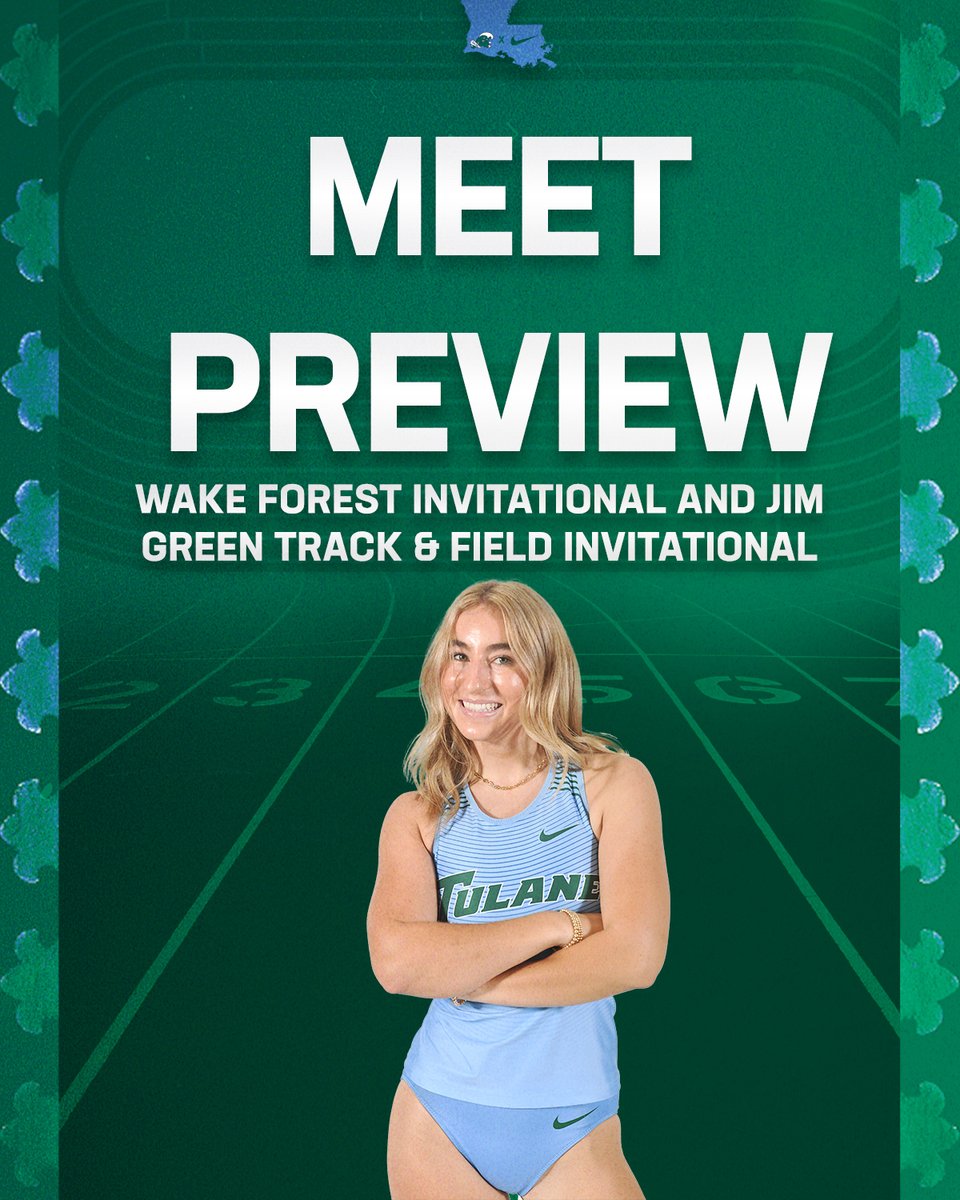 Meet Preview: #GreenwaveXCTF off to Kentucky for the Jim Green Invitational and North Carolina for the Wake Forest Invitational this week, bit.ly/2324TF_Preview… #RollWave 🌊 | #RunWave 👟| #SetTheStandard 📈| #NOLAsTeam