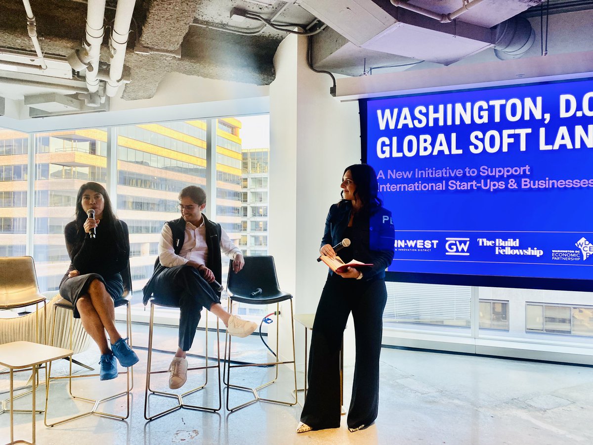 “We are building a powerful #startup community here in DC with our partners at @DMPEDDC @tishmanspeyer @GoldenTriDC @GWtweets!” -@JoinBuildwithin CEO @ximenahartsock at tonight’s “Global Soft Landing” event. @dcmayorsoffice #JoinUs #DCStartUp