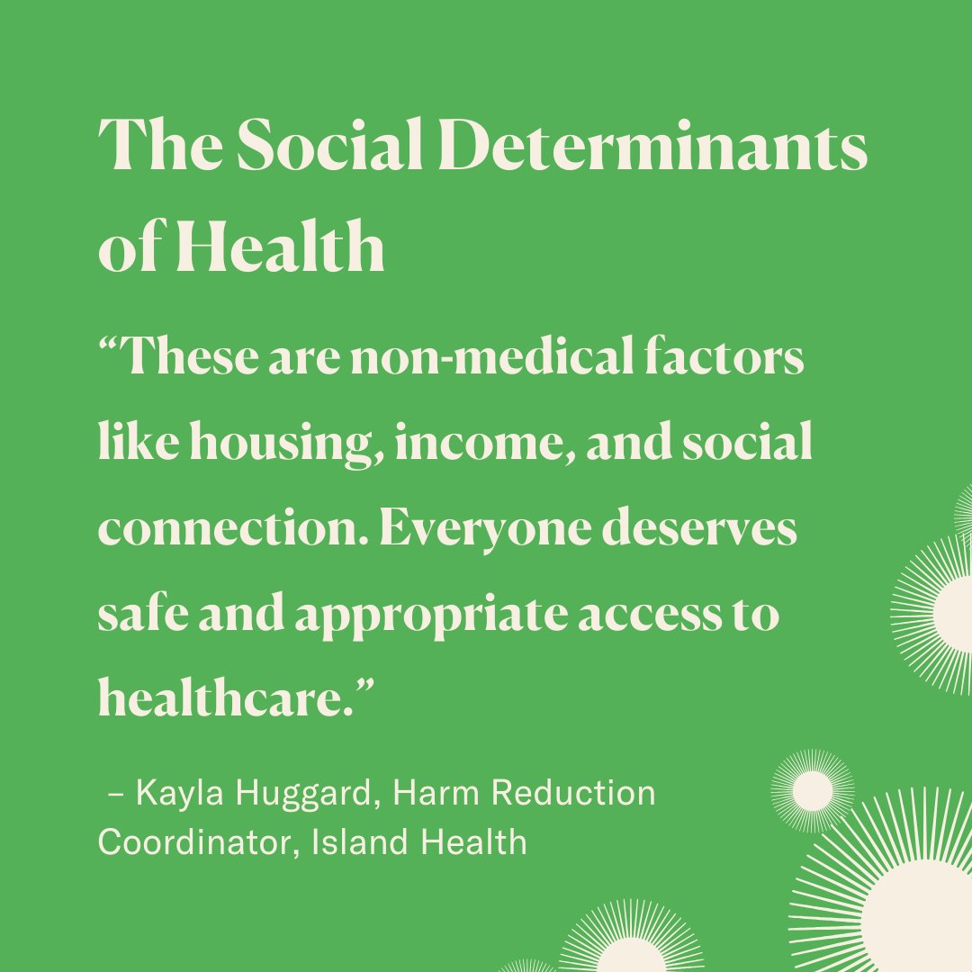 Island Health outlines the numerous social determinants of health for people who use drugs. Read their article here: islandhealth.ca/news/stories/r…

#islandhealth #harmreduction #overdoseawareness #drugsafety #healthcare
