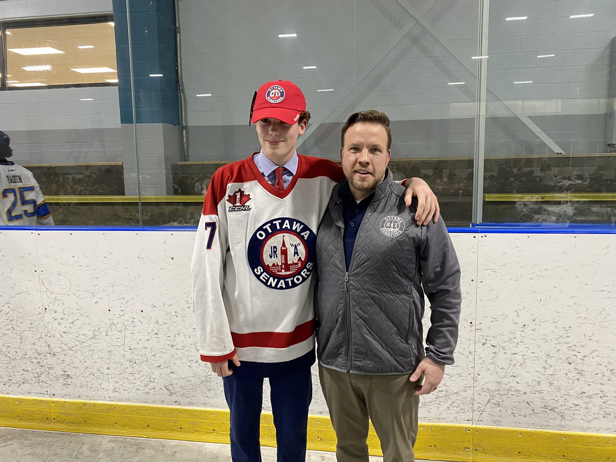 With our fifth round selection we are proud to select: Ben Holbrook (67’s U16) “It feels really good. I know a few guys I’m the organization. I’m excited!” - Ben Holbrook #Draftday #Nodaysoff #JrA #OJS