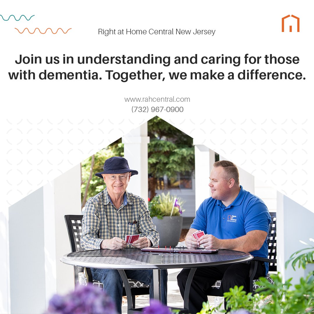 Caring for someone with dementia requires patience and empathy. Find tips and support for dementia care at rahcentral.com or call (732) 967-0900. #DementiaSupport #RightAtHomeNJ