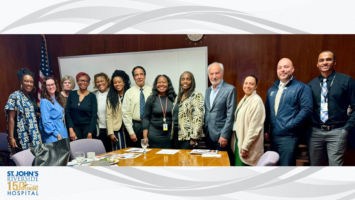 A group of our OB/GYN physicians and leaders, in collaboration with @STSIonthemove Black Maternal Child Center of Excellence, @BlackWomensBP, & @restorefwdny, work together to enhance patient outcomes. ecs.page.link/LgUS2 #BMHW #SJRHMaternity #CommunitySTRONG