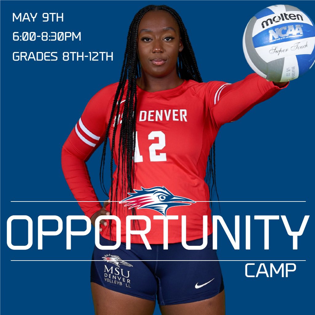 May Opportunity is just around the corner! Come join us! Any volleyball players who don’t have the opportunity to play club vb! Join us on May 9th for only $1!!

Link is o sign up here: roadrunnersvolleyballcamps.com

#GetRowdy🔴🔵