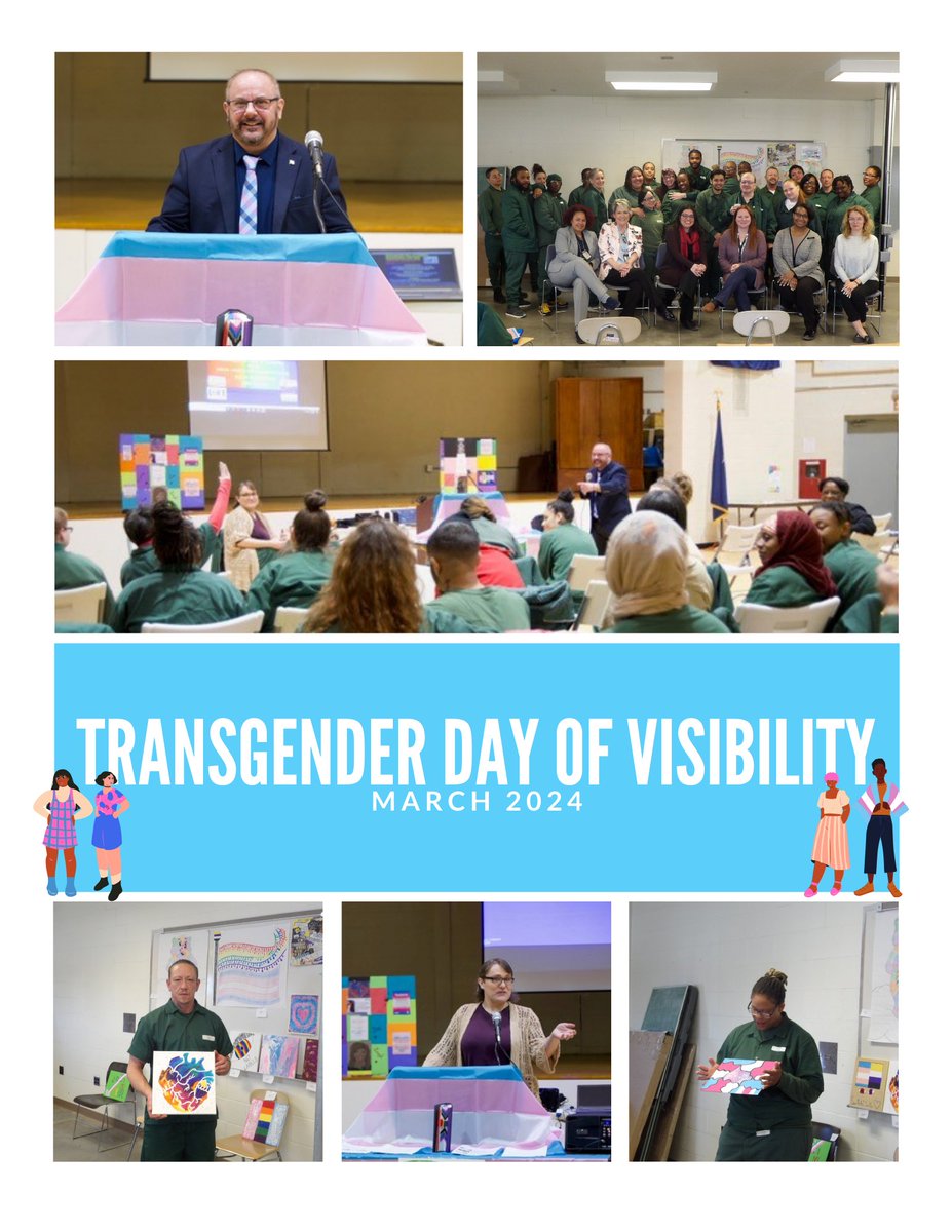Bedford Hills, Taconic, & Albion CFs hosted Transgender Day of Visibility events to celebrate Transgender & Gender Diverse individuals in our facilities. Thank you to The Loft LGBTQ+ Community Center, & Pathstone, for supporting these events & Angela James for the photography.
