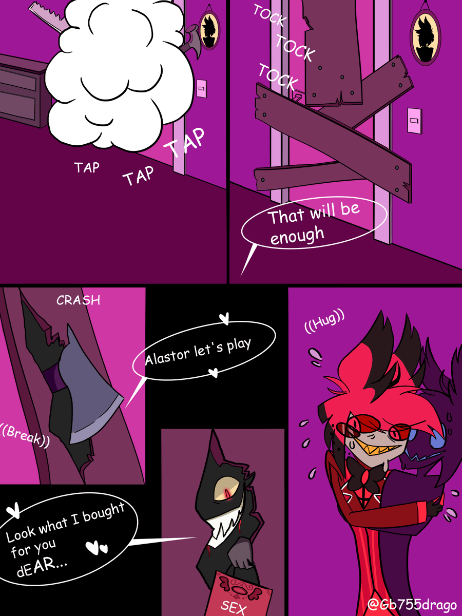 Gb755drago's tweet photo. RUN!!! 🤣🤣🩷🍎📻                                                                          #HazbinHotelLucifer #HazbinHotelAlastor #appleradio https://t.co/xALTnRMv4k