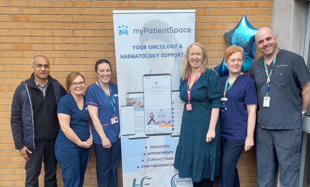 Fantastic week for our Oncology department with @patient_my support App for patients... which will really help patients and clinicans @AdrianCleary101 @ainedav @OLOLM4E @WendyODea1 @er_campbell @roddyr29 @lillianbob @niallhalliday @loretto_grogan meabhsmith @bellew_julie