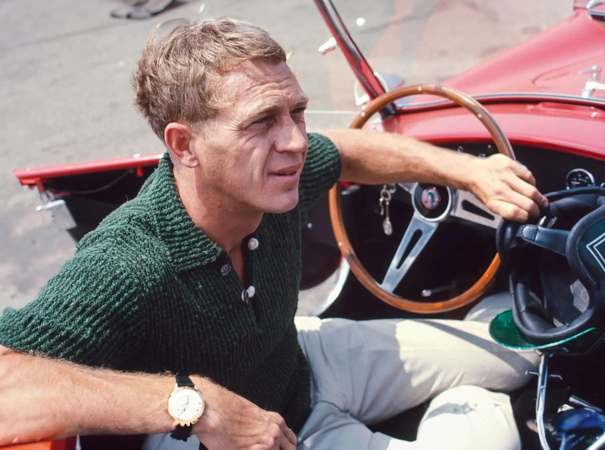 FilmsMap's tweet image. Steve McQueen gets ready to put a Shelby 427 Cobra through its paces at the Riverside Raceway in June, 1966 in Riverside, California.