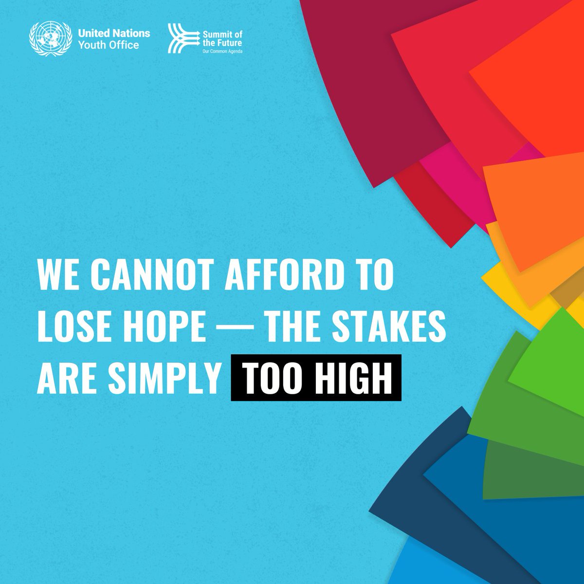 Amidst ongoing conflicts & uncertainty, @UNYouthAffairs is rallying young people & allies to demand bold action from world leaders to make urgent & inclusive change ✊ It's time to let #YouthLead. Join us in speaking up. Sign the open letter✍️bit.ly/LetYouthLead