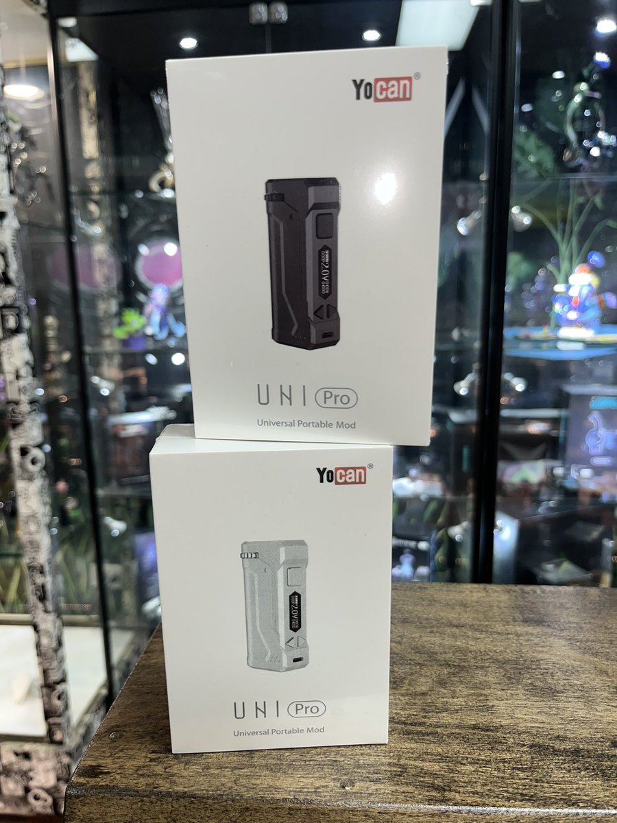Upgrade your battery to an awesome box battery by Yocan or Wulf! These batteries have screens to let you pick the perfect temp for your cartridge! Upgrade and elevate your smoke sesh with a new battery today! wildleaftobacco.com #yocan #wildleaf