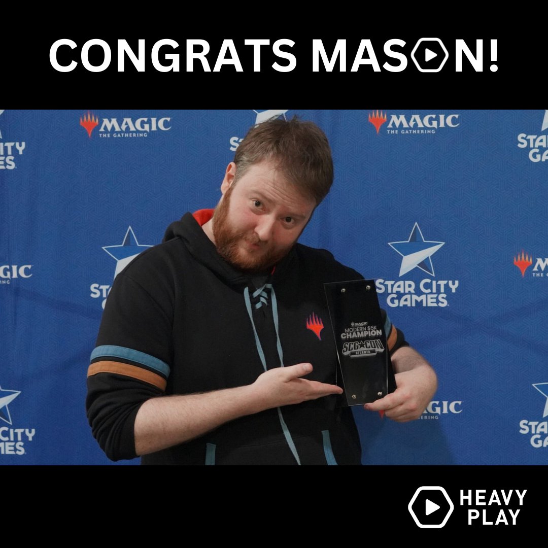 A little belated, but special shout out to @masoneclark on his win in the $5k last weekend! 🎉 You can check out all the decklists here 👉 bit.ly/3QcWVMX