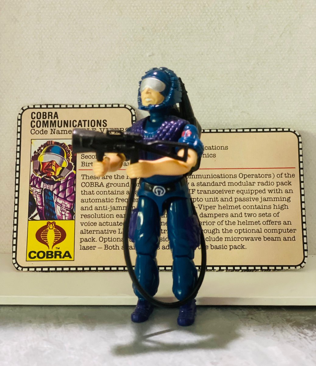 1985 Tele-Vipers file card now in the collection. 

#YoJoe #GIJoe #GIJoeNation #ToyCollector #GIJoePhotography #Nostalgia #ARAH #Cobra #GIJoeFigures #ActionFigure #80sToys #Collectibles #ToyPhotography #VintageToys