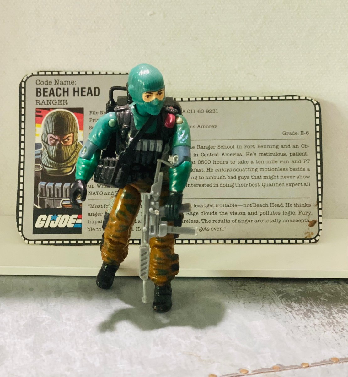 1986 Beach Head file card now in the collection.  

#YoJoe #GIJoe #GIJoeNation #ToyCollector #GIJoePhotography #Nostalgia #ARAH #Cobra #GIJoeFigures #ActionFigure #80sToys #Collectibles #ToyPhotography #VintageToys