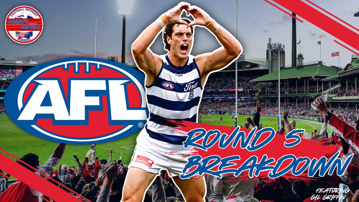 Here it is, my  @AFL Round 5 Review! Today, I sit down with @GilWritesHere to discuss all things Round 5. Hope you enjoy our chat! #AFL #DonniesDisposal 

youtu.be/-dT3-T-DOxs?si…