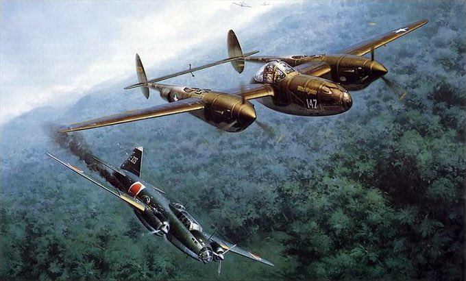 1943'te bugün: 'Operation Vengeance' / Pearl Harbor Baskını'nı planlayan Amiral Yamamoto'nun uçağı, güzergâhının Amerikan istihbaratı tarafından tespit edilmesi üzerine Bougainville Adası üzerinde P-38 'Lightning' avcı uçaklarınca vurularak düşürüldü.