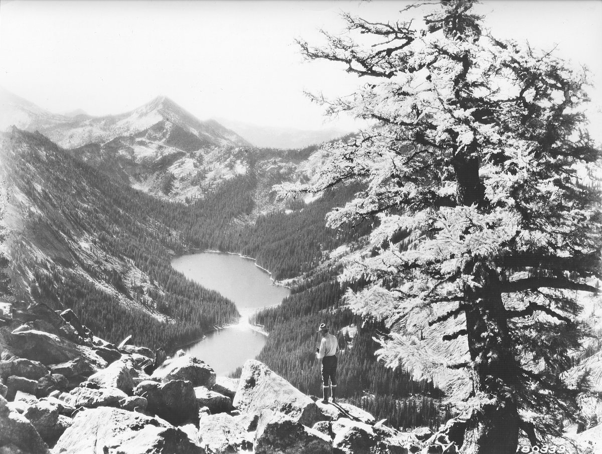 #FlashbackFriday K.D. Swan took this photo of the Bitterroot National Forest in Montana in 1923. When the Wilderness Act was signed into law in 1964, this area was designated the Selway-Bitterroot Wilderness, making it one of the 'Original 54' Wilderness areas.