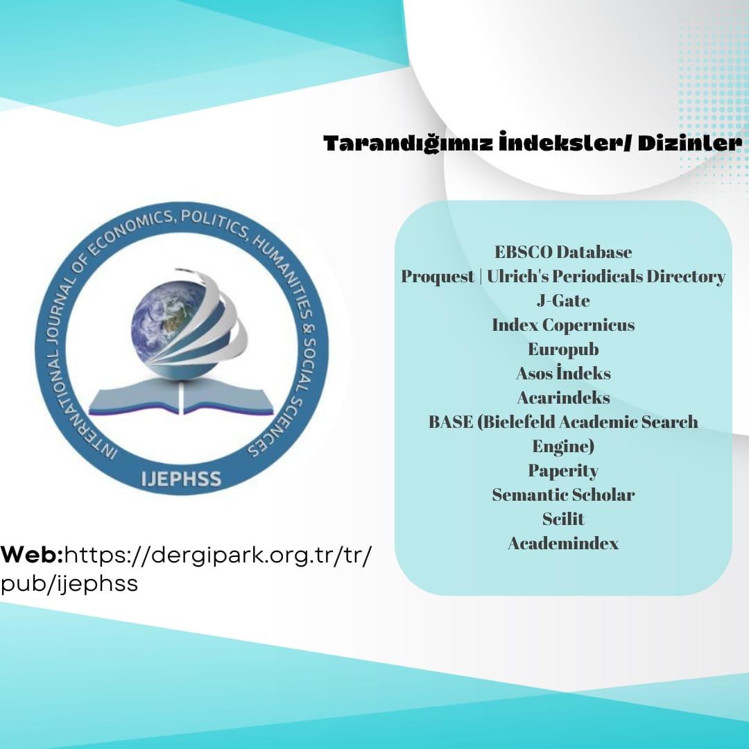 Tarandığımız İndeksler / Dizinler
dergipark.org.tr/tr/pub/ijephss