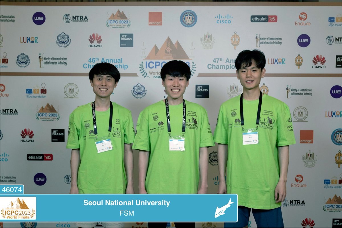 46 Contest - Asia Pacific Champion Seoul National University (46074) #icpcwfluxor