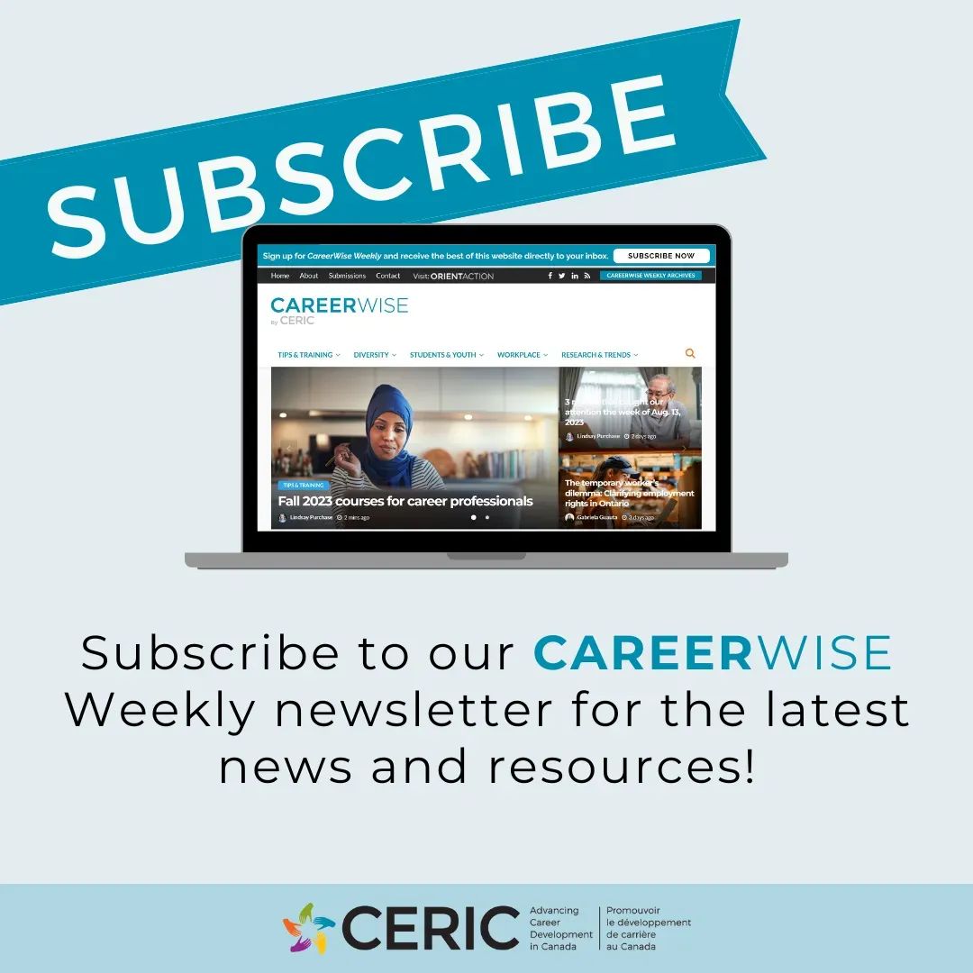 Looking for more strategies, news and resources to support your work in career development? Subscribe for free to our popular @CareerWise_ca Weekly newsletter! bit.ly/45D3XQo