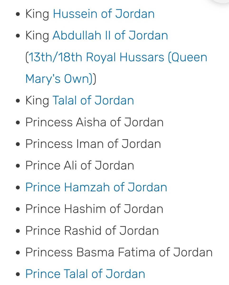 🔻 This is List Of All Jordanian Royal Family Graduates Of 
the Royal Military Academy #Sandhurst UK 🇬🇧
Does That Make Them British Agents? 🇯🇴