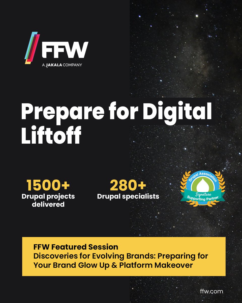 Curious how to scale digital for lightspeed growth, supercharge your content for maximum audience impact, + build and evolve scalable design systems from the ground up? Then be sure to check out @FFWglobal’s booth and sessions at DrupalCon 2024! ffw.com