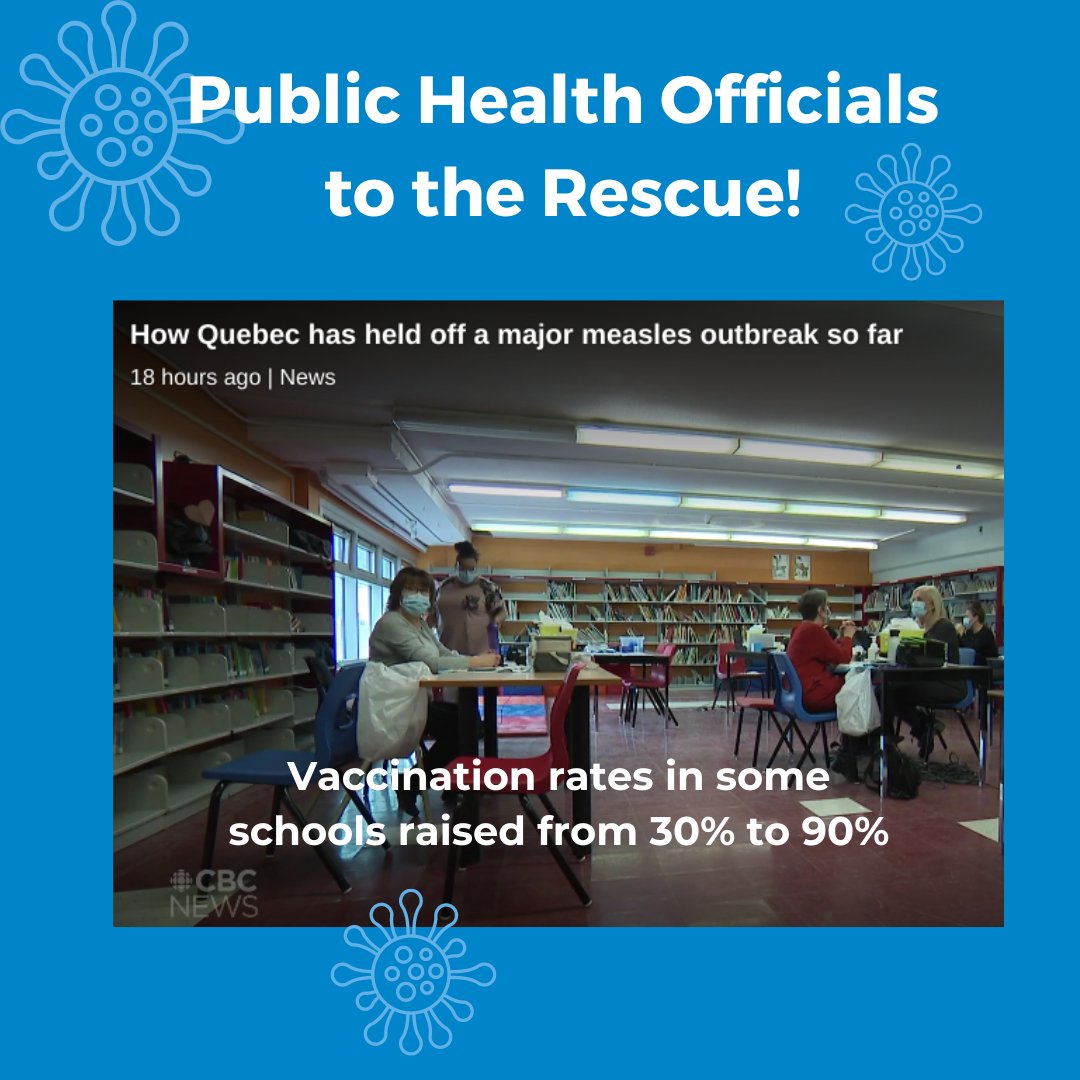 During the first quarter of 2024, the Canadian province of Quebec 45 had cases of measles. Since March 25th, they haven't had any. How'd they do it? Public Health Officials to the rescue. Learn more, cbc.ca/amp/1.7176827 #publichealth #vaccination #immunization