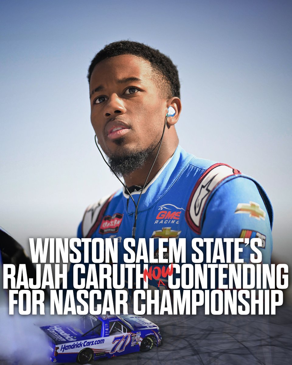 Rajah Caruth, a senior at Winston-Salem State University made history earlier this year by becoming the first HBCU student to win a national NASCAR series. Now, the NASCAR Craftsman Truck Series driver is currently chasing a championship in NASCAR's top series. He recently