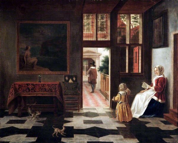 Così mi piacciono le case: con la luce delle anime che ci vivono e i colori antichi dell’amore

Pieter de Hooch. Interior with a woman reading